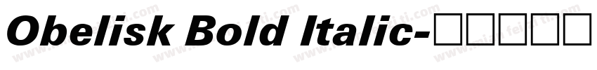 Obelisk Bold Italic字体转换